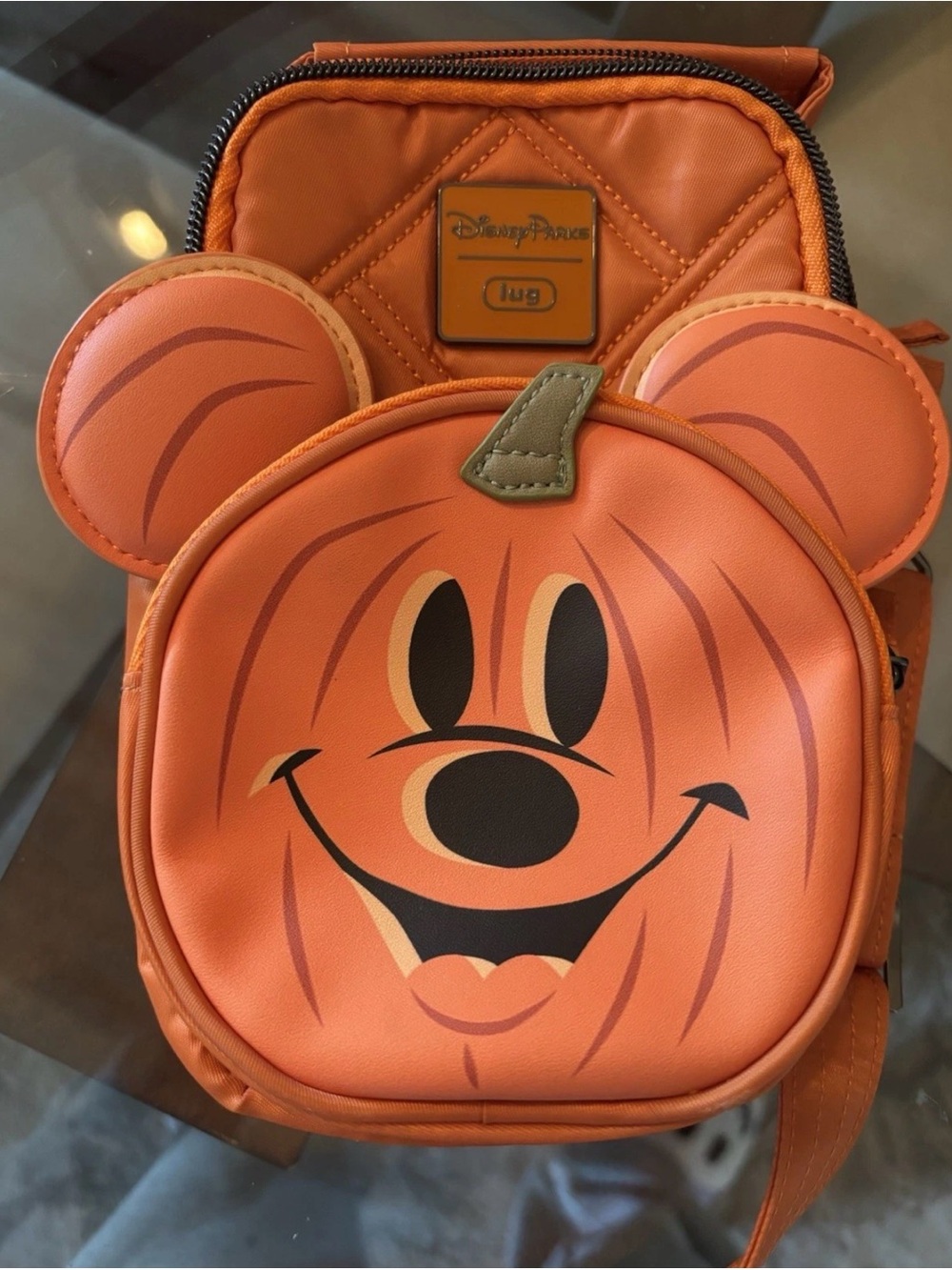 Lug Pumpkin Mickey Crossbody Bag